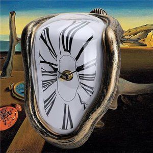 Melting Clock, Salvador Dali Watch Melted Clock for Decorative Home Office Shelf